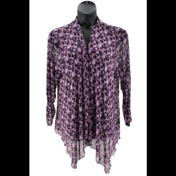 Retreat by Rhonda Shear Mesh Cardigan - Regular - Picture 1 of 3